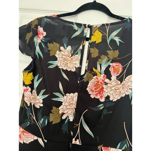 Women’s Floral Dress Size Medium Trixxi Midi - Picture 9 of 9